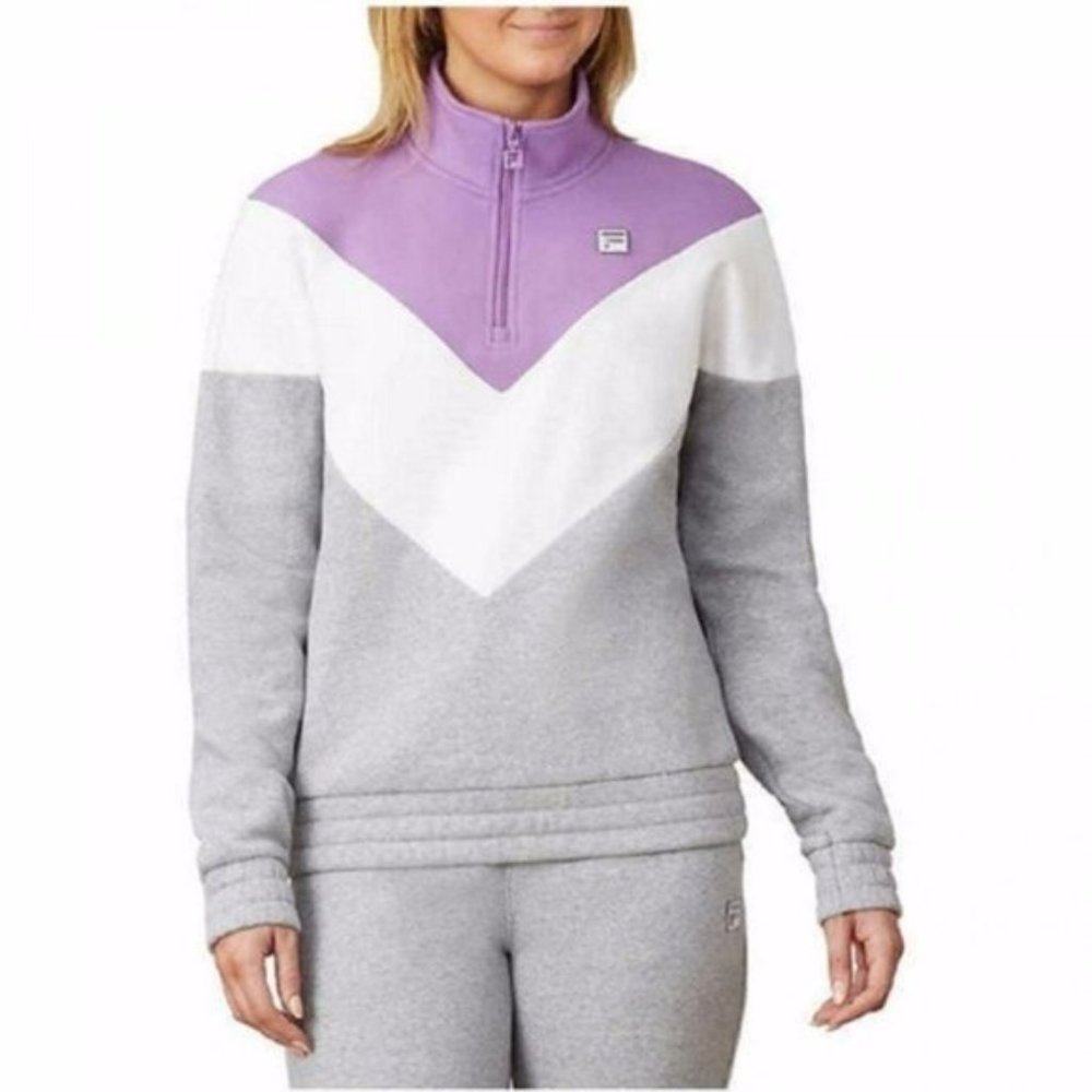 NWT FILA 1/4 Zip Color Block Pullover Sweatshirt